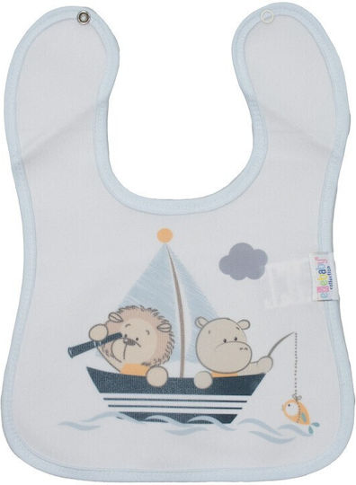 Kamtex Baby Boat Waterproof Coverall Fabric with Button Light Blue