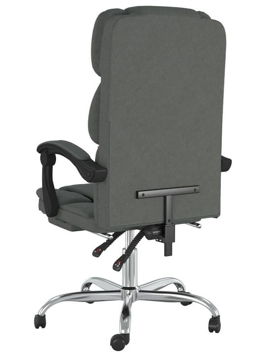 vidaXL Office Chair with Recline Dark Grey