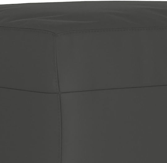 Stoff Fußhocker Dunkelgrau 60x50x41cm