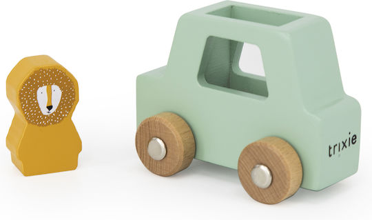Trixie Vehicle Set of 3 Cars with Animals made of Wood for 18++ Months