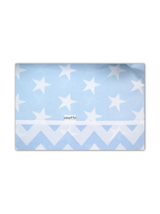 Ninetta Baby Bettlaken Hellblau 70x140cm Ninetta Baby Bettlaken Hellblau 70x140cm