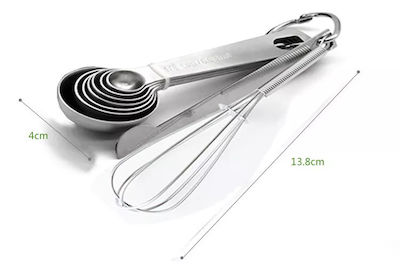 Sugar Love Stainless Steel Kitchen Measurer 9pcs