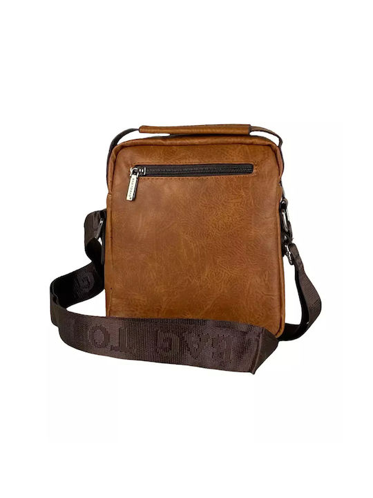 Bag to Bag Ανδρική Τσάντα Ώμου / Χιαστί σε Καφέ χρώμα