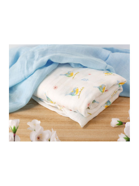 Kiokids Πάνα Αγκαλιάς 120x120cm 2τμχ
