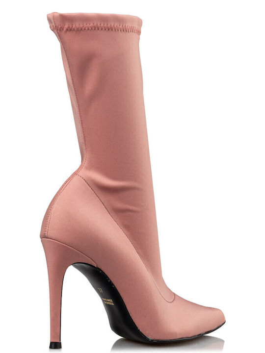 Stiefeletten Damen Rosa