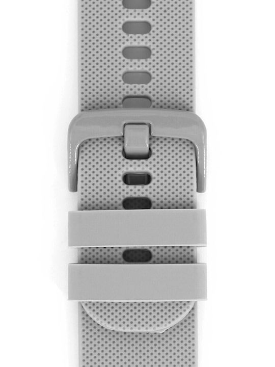 Diloy Straps Curea de cauciuc Gri 20mm