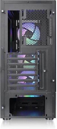 Thermaltake S200 TG Gaming Midi Tower Κουτί Υπολογιστή με Πλαϊνό Παράθυρο και RGB Φωτισμό Μαύρο