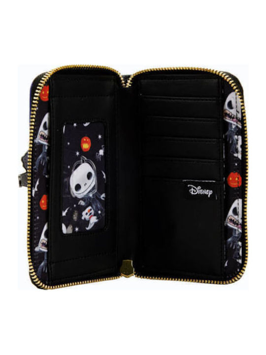 Loungefly Skellington House Zip Kids Wallet with Zipper Disney NBC Jack Skellington House
