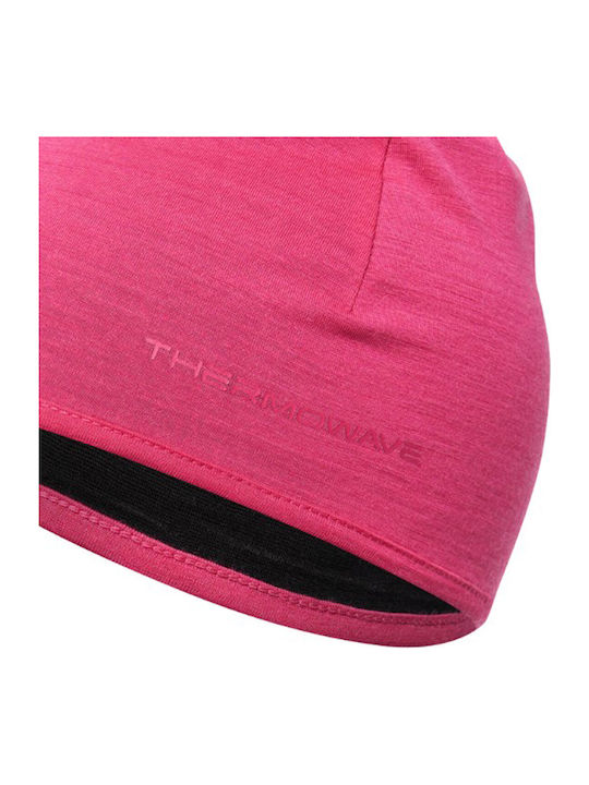 Knitted Reversible Beanie Cap Fuchsia