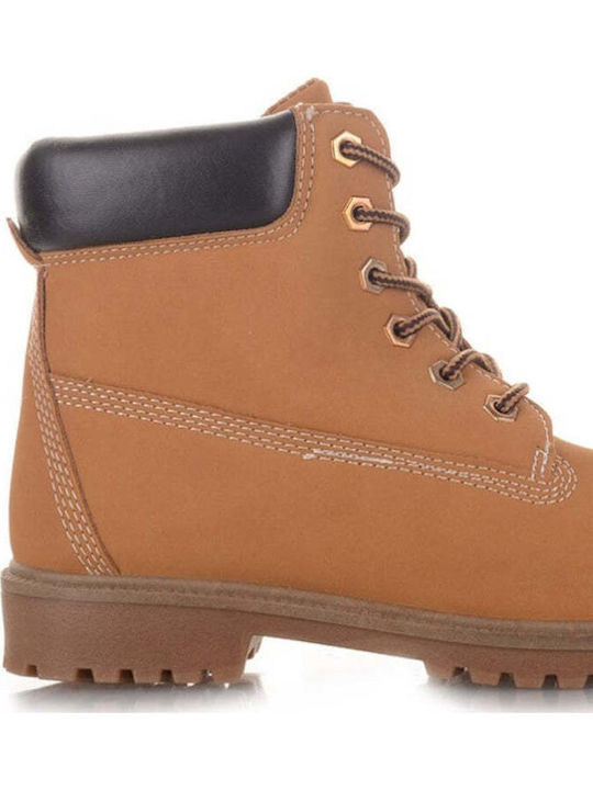 Γυναικεία Μποτάκια Αστραγάλου Camel