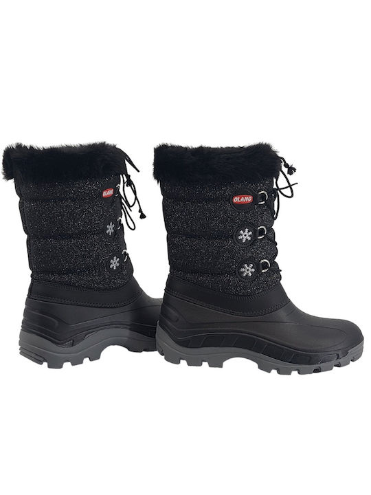 Olang Snow Boots with Laces Patty Black