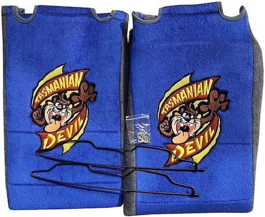Front Car Covers 2pcs Towel Taz WB Blue / Gray