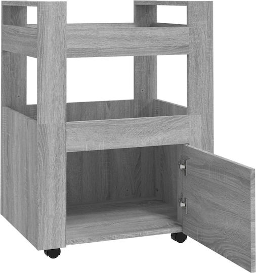 vidaXL Commercial Kitchen Food Cart H80xW60xD45cm
