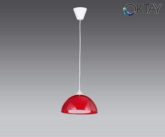 Oktay Arda 650 Pendant Light Red 20cm Oktay Arda 650 Pendant Light Red 20cm
