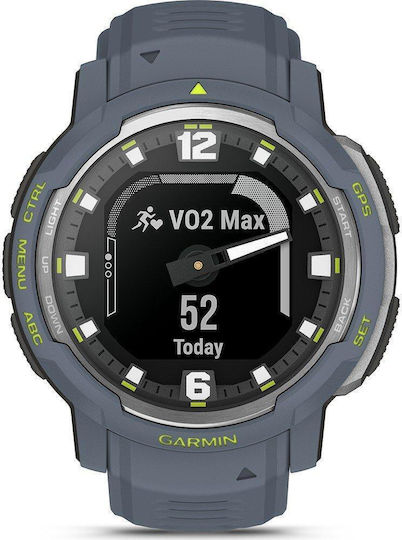 Garmin Instinct Crossover 45мм Водоустойчив Смартчасовник с Пулсомер (Granite Blue)