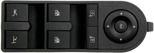NTY Διακόπτης Παραθύρων Αυτοκινήτου για Opel Tigra B 22pin Μαύρο