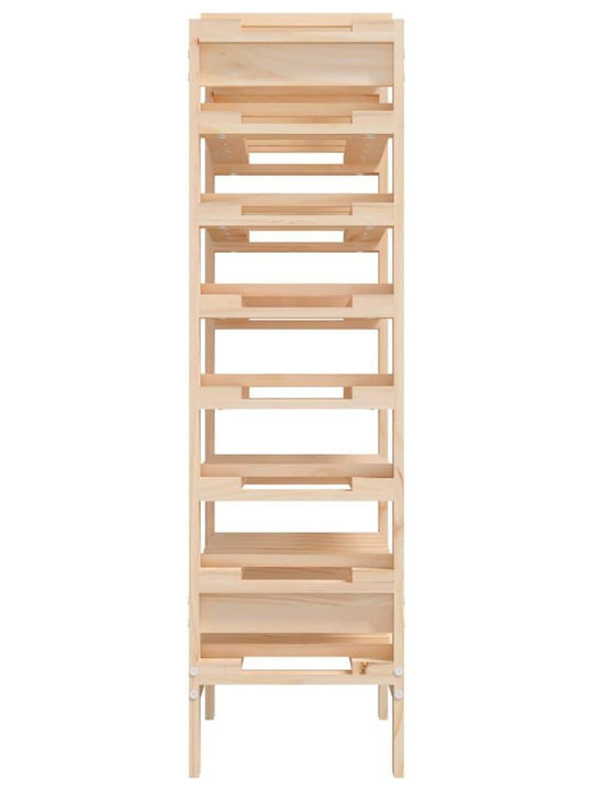 vidaXL Wandmontiert Weinkeller Hölzernes Braun 61.5x30x107.5εκ.