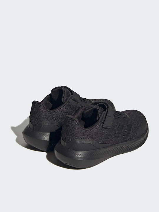 Runfalcon 3.0 El K Kids Sports Shoes Running with Hoop & Loop Closure Black