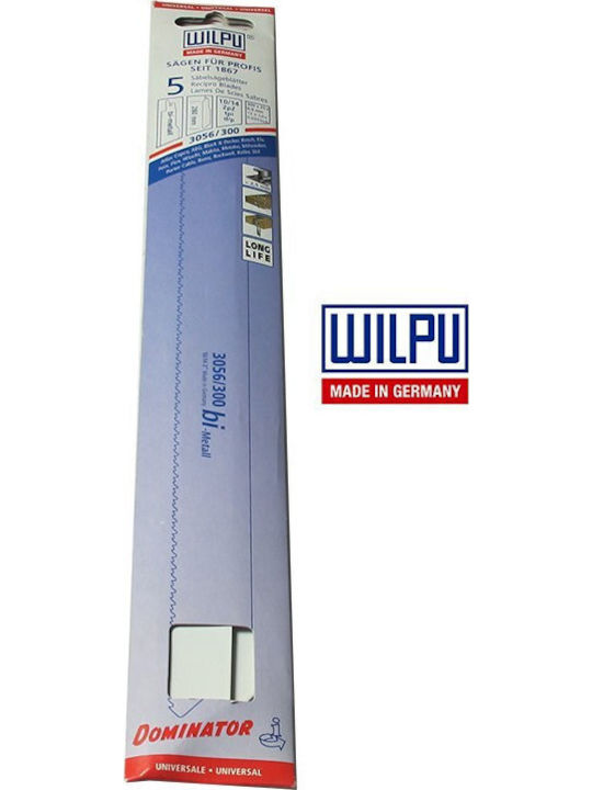 Wilpu 3056/300 Blade for Metal and Wood 300mm 5pcs