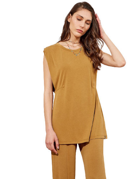 Bsb Long Sleeveless Top 045-210028 Olive oil LADI 045-210028