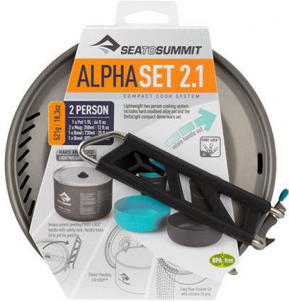 Sea to Summit Alpha Cookset 2.1 Cookware Set for Camping