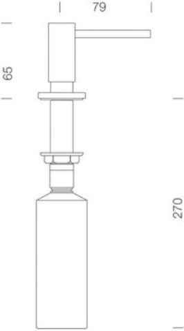 Schock Dispenser από Ανοξείδωτο Ατσάλι Μπεζ 500ml