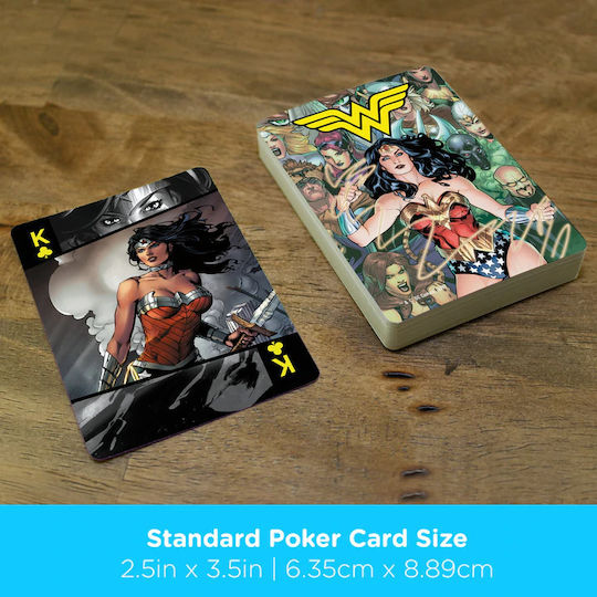 Aquarius DC Comics Wonder Woman Collectible Playing Cards Laminated for Poker