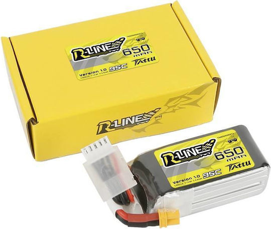 Tattu R-Line Li-Po Batterie 14.8V 650mAh 95C 4S XT30 Für Drohne