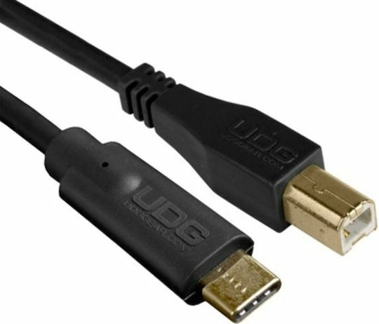 UDG Ultimate USB 2.0 Cable USB-C male - USB-B male Black 1.5m (U96001BL)