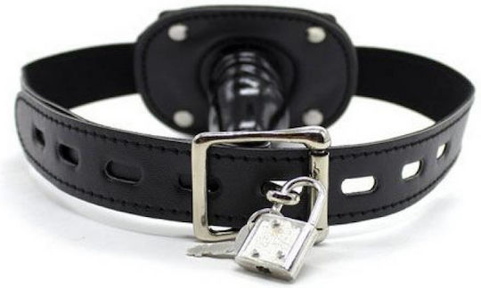 Toyz4lovers Penis Gag Φίμωτρο Short & Block σε Μαύρο Χρώμα