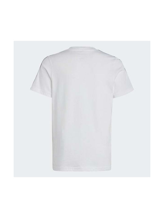 Adidas Essentials 3-Stripes Παιδικό T-shirt Λευκό