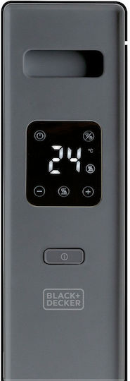 Black & Decker BXCSH2001E ES9350090B Konvektorheizung Boden 2000W mit elektronischem Thermostat 62x43cm Schwarz
