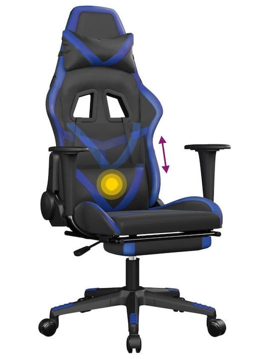 vidaXL 345434 Gaming Stuhl mit Fußstütze Black / Blue