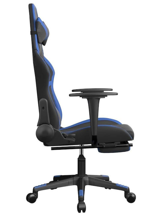 vidaXL 345434 Gaming Stuhl mit Fußstütze Black / Blue
