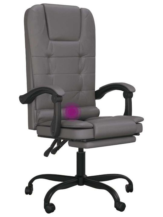 vidaXL Vdxl Bürostuhl mit Massage in Grau