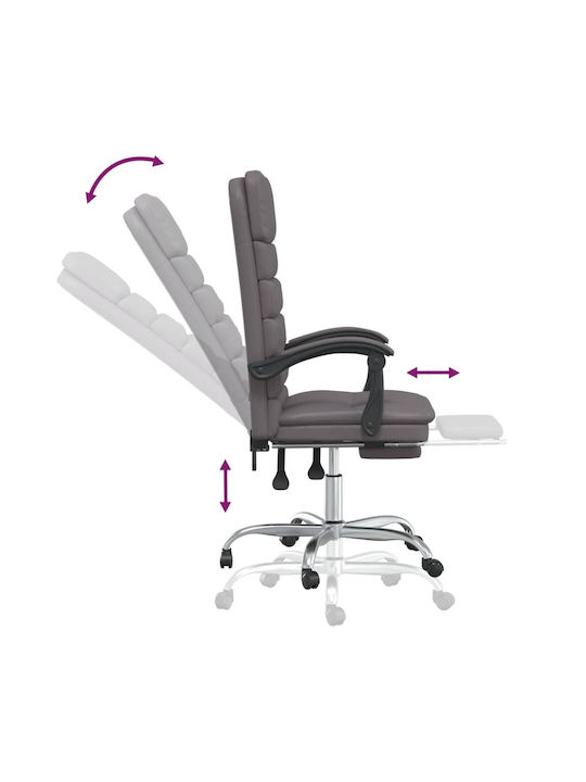 vidaXL vidaXL Office Chair with Massage, Recline, and Adjustable Arms Grey