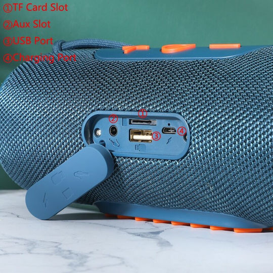 T&G TG-431 Bluetooth Speaker 10W with Radio and Battery Life up to 3 hours Blue