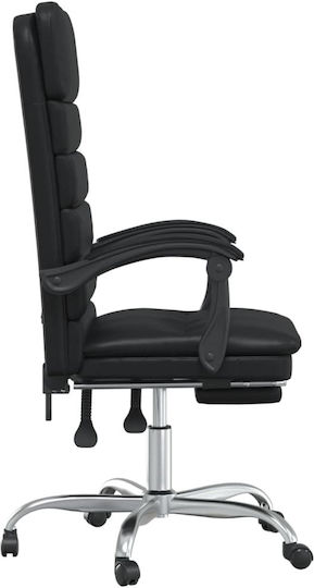 vidaXL Scaun De Birou Masaj Negru