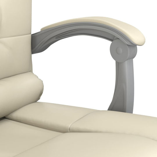 vidaXL Vdxl Office Chair Massage with Adjustable Arms White