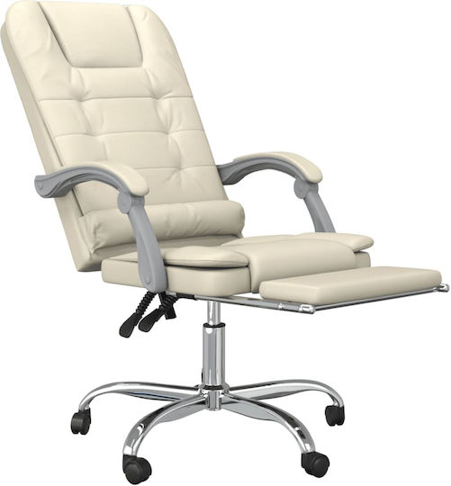 vidaXL Vdxl Office Chair Massage with Adjustable Arms White