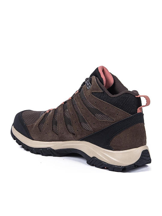 Columbia Redmond III Mid Wp Γυναικεία Ορειβατικά Μποτάκια Καφέ