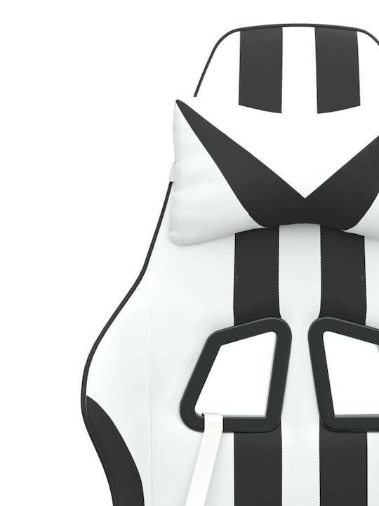 vidaXL 3143840 Gaming Stuhl mit Fußstütze Black / White