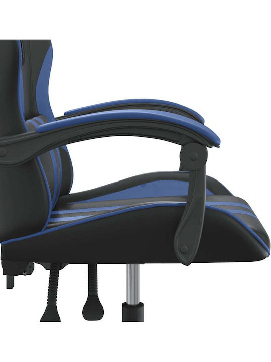 vidaXL 349519 Scaun Gaming Din piele ecologică Negru/Albastru