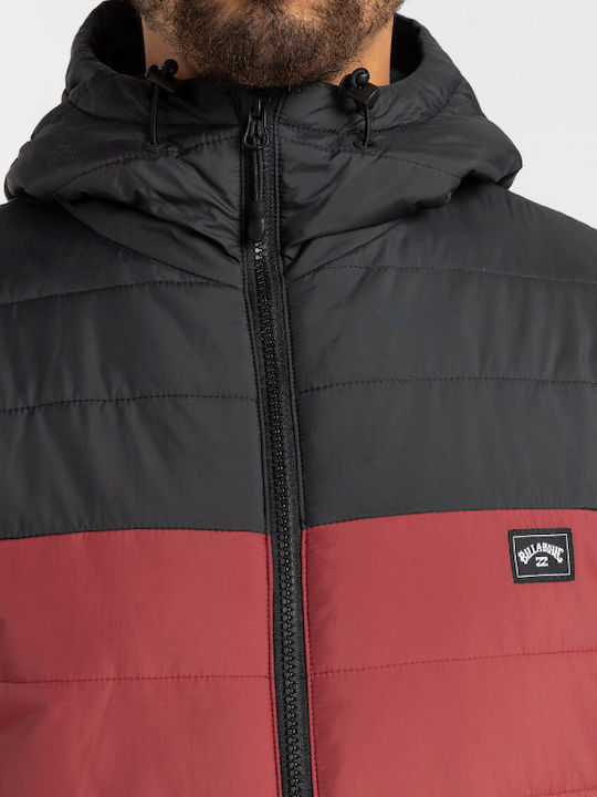 Surf Check Χειμωνιάτικο Μπουφάν Puffer Μπορντό