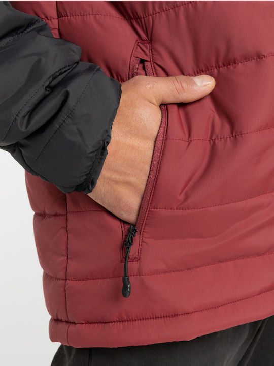 Surf Check Χειμωνιάτικο Μπουφάν Puffer Μπορντό