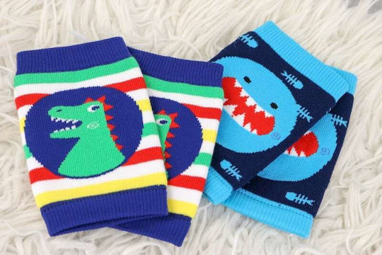 Zoocchini Sherman the Shark & Devin the Dinosaur Наколенка за пълзене 2бр