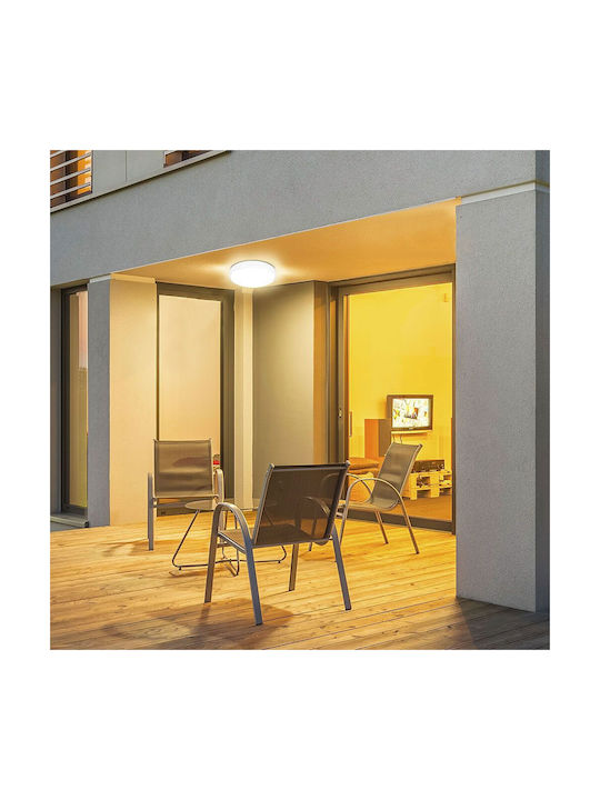 V-TAC Plafonieră de Exterior cu LED Integrat în Culoare Alb 7659