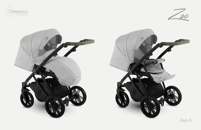 Camarelo Zeo 3 in 1 Verstellbar 3 in 1 Baby Kinderwagen Geeignet für Neugeborene Gray