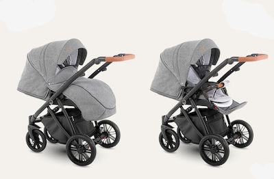 Camarelo Zeo 3 in 1 Verstellbar 3 in 1 Baby Kinderwagen Geeignet für Neugeborene Gray