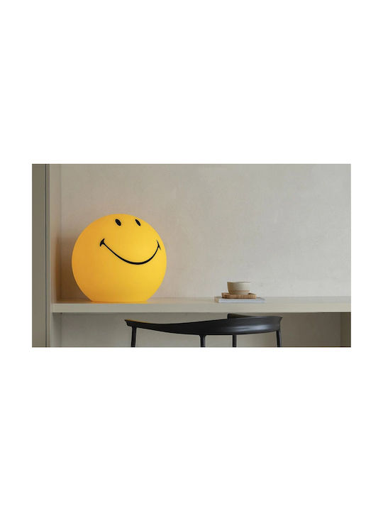 Mr Maria Led Παιδικό Διακοσμητικό Φωτιστικό Smiley XL Κίτρινο 45x45x40εκ.